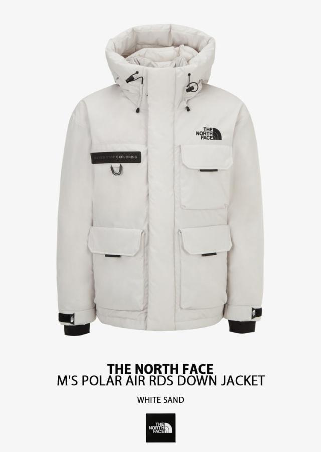 THE NORTH FACE ノースフェイス ダウンパーカー M’S POLAR AIR RDS DOWN JACKET ダウンジャケット フーディー WHITE SAND NJ1DQ68B_1