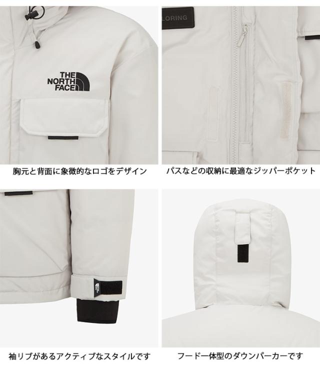 THE NORTH FACE ノースフェイス ダウンパーカー M’S POLAR AIR RDS DOWN JACKET ダウンジャケット フーディー WHITE SAND NJ1DQ68B_2