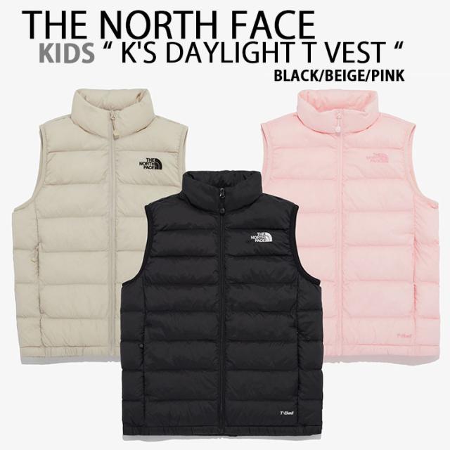 THE NORTH FACE ノースフェイス キッズ ダウンスタイル ベスト K’S DAYLIGHT T VEST パディング BLACK BEIGE PINK ダウンベスト NV3NQ51