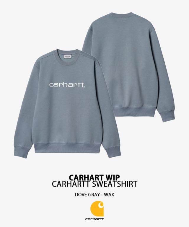 CARHARTT カーハート スウェット トレーナー CARHARTT SWEATSHIRT スウェットシャツ ロゴスウェット DOVE GRAT WAX ルーズフィット_1