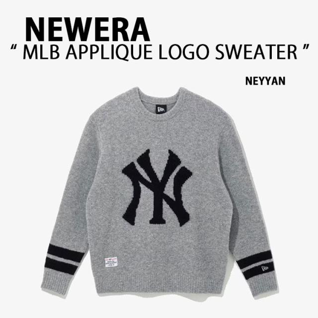 NEWERA ニューエラ セーター AP MLB APPLIQUE LOGO SW33 NEYYAN ヤンキース GREY ニット メンズ レディース 13781164
