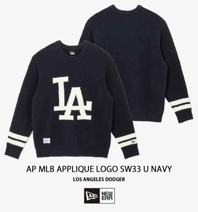 NEWERA ニューエラ セーター AP MLB APPLIQUE LOGO SW33 LOSDOD ドジャース NAVY ニット 大谷翔平 メンズ レディース 13781165_1