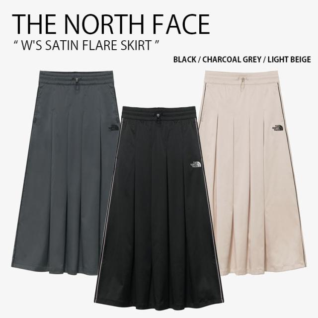 THE NORTH FACE ノースフェイス レディース ロングスカート W’S SATIN FLARE SKIRT フレアスカート プリーツスカート NK6NR31J/K/L