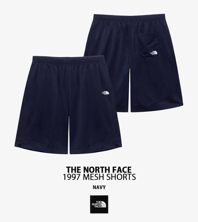 THE NORTH FACE ノースフェイス ショートパンツ ハーフパンツ 1997 MESH SHORTS メッシュ ワイドシルエット 丈長め NAVY BLACK NS6KR02_1
