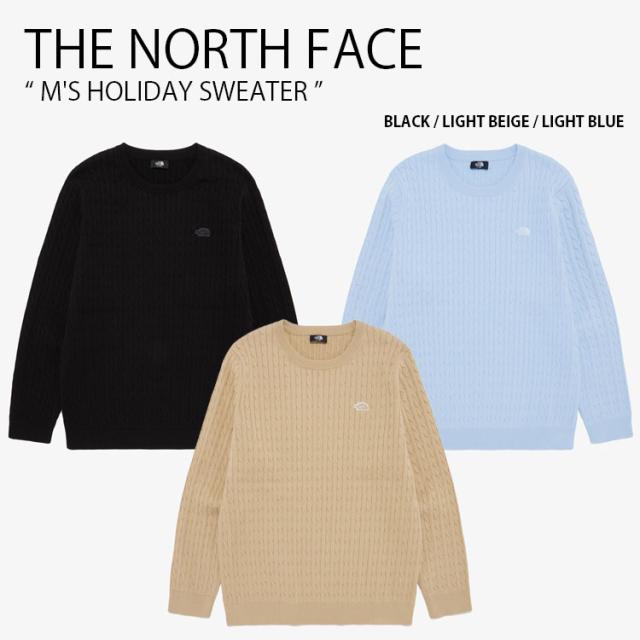 THE NORTH FACE ノースフェイス ニット M’S HOLIDAY SWEATER セーター 長袖 ケーブルニット メンズ レディース NT7AR00A/B/C