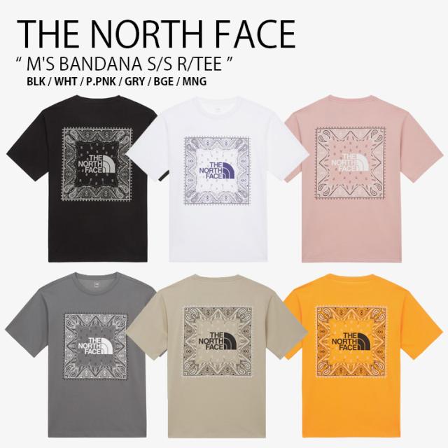 THE NORTH FACE ノースフェイス Tシャツ M’S BANDANA S/S R/TEE ティーシャツ 半袖 カットソー メンズ レディース NT7UR13A/B/C/D/E/F