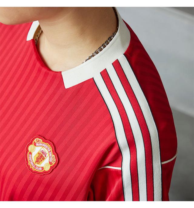 adidas originals アディダス 半袖 ジャージ Tシャツ MUN FC TERRACE ICON JERSEY JF0386 MUFC RED マンチェスター・ユナイテッド マンU_2