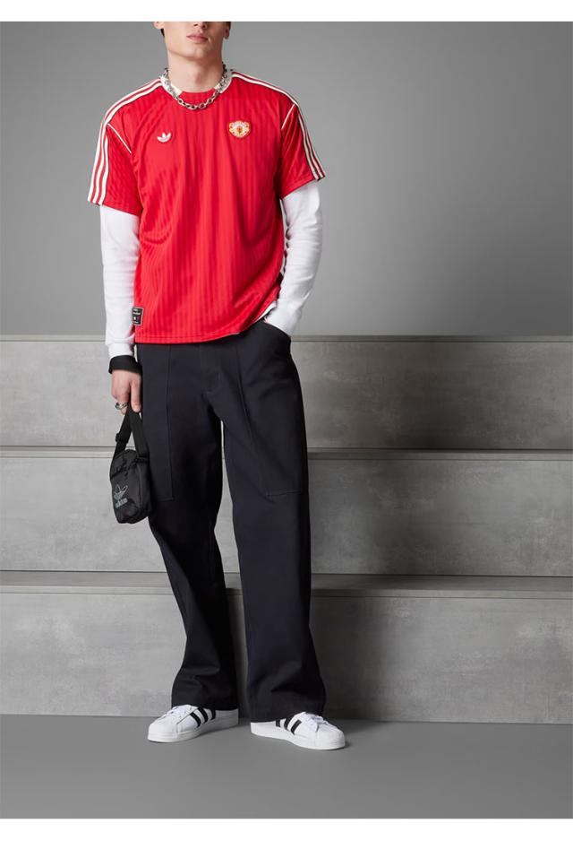 adidas originals アディダス 半袖 ジャージ Tシャツ MUN FC TERRACE ICON JERSEY JF0386 MUFC RED マンチェスター・ユナイテッド マンU_5