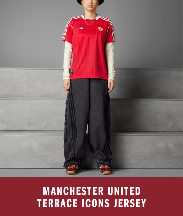 adidas originals アディダス 半袖 ジャージ Tシャツ MUN FC TERRACE ICON JERSEY JF0386 MUFC RED マンチェスター・ユナイテッド マンU_6