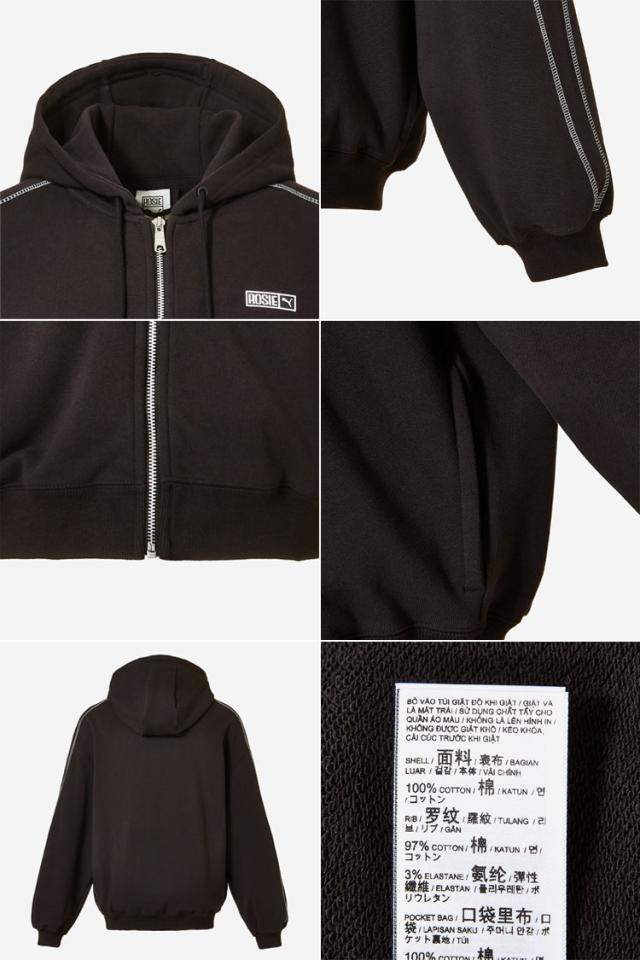 PUMA ロゼ×プーマ パーカー ROSE T7 OVERSIZED FULL-ZIP HOODIE TR