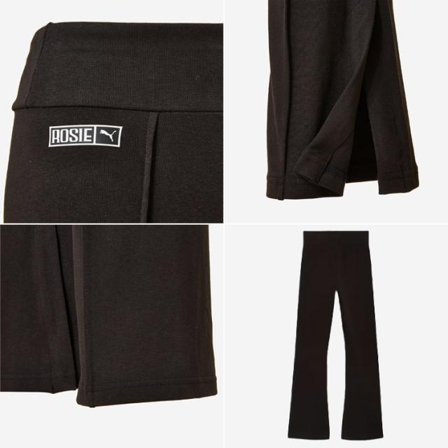 PUMA ロゼ×プーマ レディース レギンス SLIM PINTUCK FLARED LEGGINGS スリム ピンタック 635156-01 ロングパンツ BLACKPINKコラボ PUMA ロゼ×プーマ レディース レギンス SLIM PINTUCK FLARED LEGGINGS