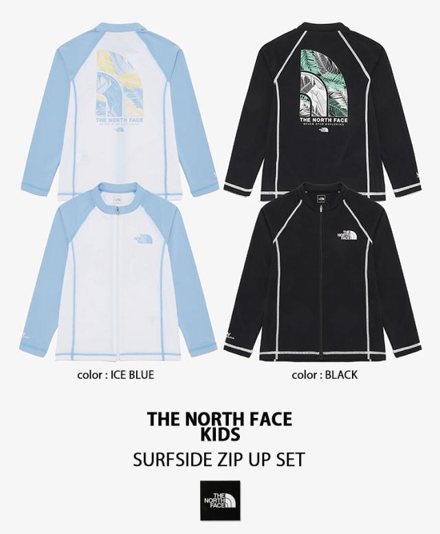 THE NORTH FACE ノースフェイス キッズ ジュニア ラッシュガードセットアップ K’S SURFSIDE ZIP UP SET 接触冷感 UVカット NJ5JR20