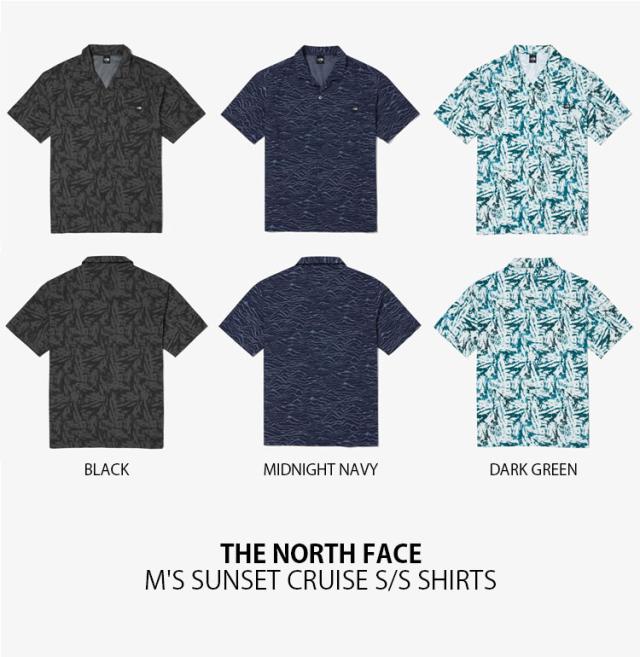 THE NORTH FACE ノースフェイス カジュアルシャツ M’S SUNSET CRUISE S/S SHIRTS ナイロンシャツ 半袖 メンズ レディース NH8SQ14A/B/C_2