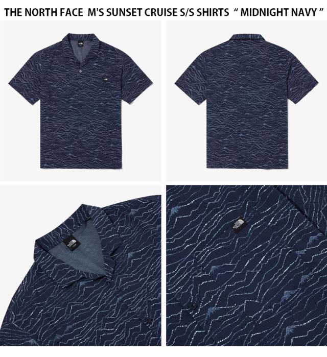 THE NORTH FACE ノースフェイス カジュアルシャツ M’S SUNSET CRUISE S/S SHIRTS ナイロンシャツ 半袖 メンズ レディース NH8SQ14A/B/C_5