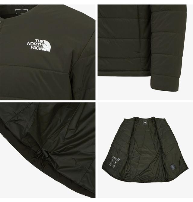 THE NORTH FACE ノースフェイス キルティングジャケット カーディガン ノーカラージャケット パディング NJ3NQ61A/B/C THE NORTH FACE ノースフェイス キルティングジャケット カーディガン