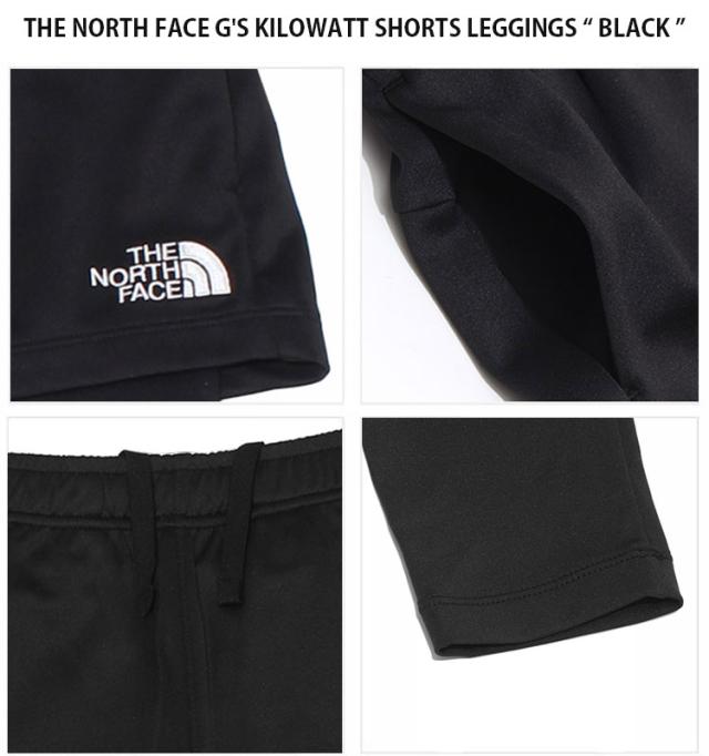 THE NORTH FACE ノースフェイス キッズ レギンス G’S KILOWATT SHORTS LEGGINGS MINT BLACK ガールズ キロワット ショーツ レギンス 女の子 子供用 NF6KK01S/T_3