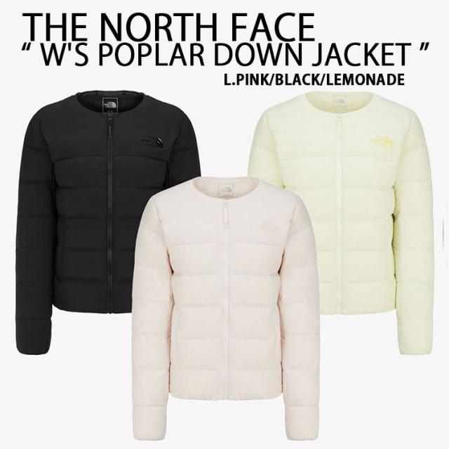 THE NORTH FACE ノースフェイス レディース ダウンジャケット ノーカラー W’S POPLAR DOWN JACKET ダウンカーディガン 丈短め NJ1DR30