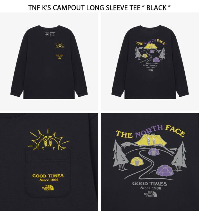 THE NORTH FACE ノースフェイス キッズ 長袖 Tシャツ K’S CAMPOUT L/S R/TEE キャンプアウトTシャツ ロングTEE 子供用 NT7TR01S/T/U_2