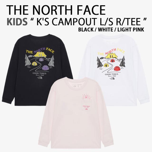 THE NORTH FACE ノースフェイス キッズ 長袖 Tシャツ K’S CAMPOUT L/S R/TEE キャンプアウトTシャツ ロングTEE 子供用 NT7TR01S/T/U