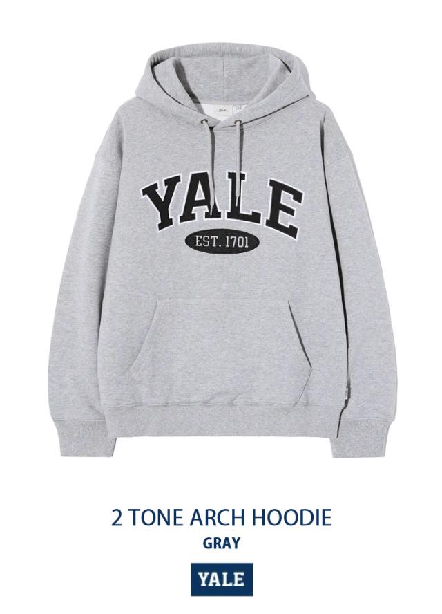 YALE イェール パーカー 2TONE ARCH HOODIE プルオーバーパーカー アーチロゴ スウェットパーカー フーディー アメカジ カレッジパーカー_4