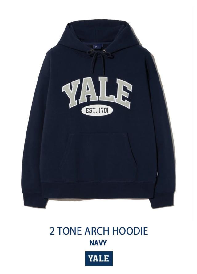YALE イェール パーカー 2TONE ARCH HOODIE プルオーバーパーカー アーチロゴ スウェットパーカー フーディー アメカジ カレッジパーカー_7