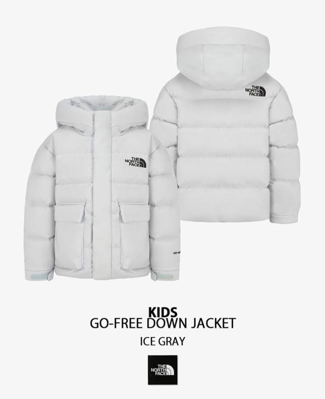 THE NORTH FACE ノースフェイス キッズ ダウンジャケット K’S GO-FREE DOWN JACKET キッズダウン GRAY BLACK フード付き NJ1DR63S/T_2