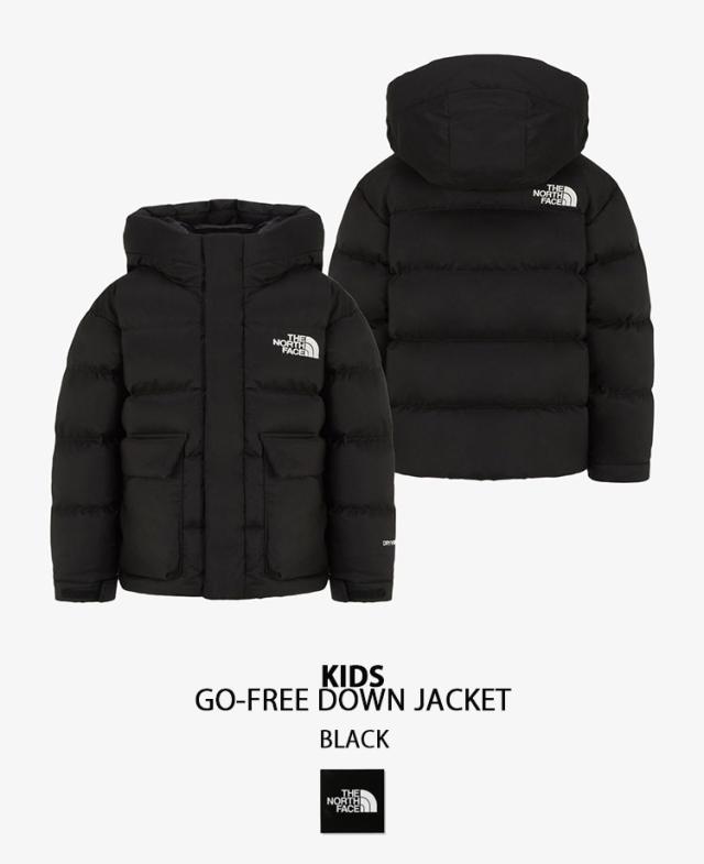 THE NORTH FACE ノースフェイス キッズ ダウンジャケット K’S GO-FREE DOWN JACKET キッズダウン GRAY BLACK フード付き NJ1DR63S/T_4