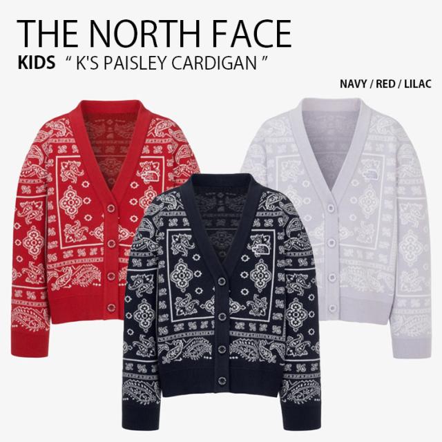 THE NORTH FACE ノースフェイス キッズ カーディガン K’S PAISLEY CARDIGAN ペイズリー カーディガン バンダナ柄 子供用 NJ5SR53S/T/U