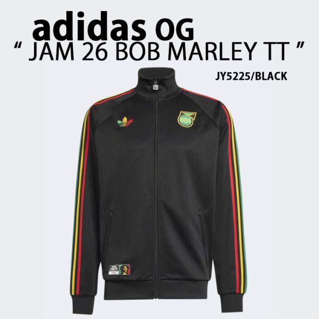 adidas originals アディダス トラックトップ ボブマーリー JAMAICA 26 BOB MARLEY TRACK TOP JY5225 BLACK ジャマイカ ラスタカラー
