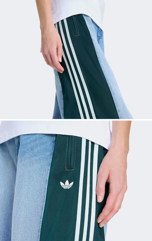 adidas アディダス レディース デニムパンツ トラックパンツ ATHLETIC DEPT DENIM FIREBIRD PANTS BLACK KF2319 LIGHT-BLUE KF2318_6