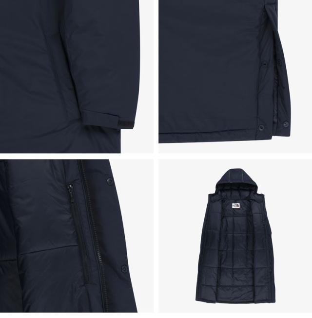 THE NORTH FACE ノースフェイス パディングジャケット GAMEDAY HEAT COAT コート フード付き ベンチコート メンズ レディース NC3NR52J/K_6