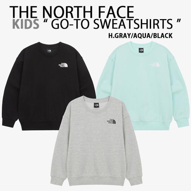 THE NORTH FACE ノースフェイス キッズ スウェット トレーナー K’S GO-TO SWEATSHIRT ルーズフィット ゆったりサイズ キッズ用スウェット