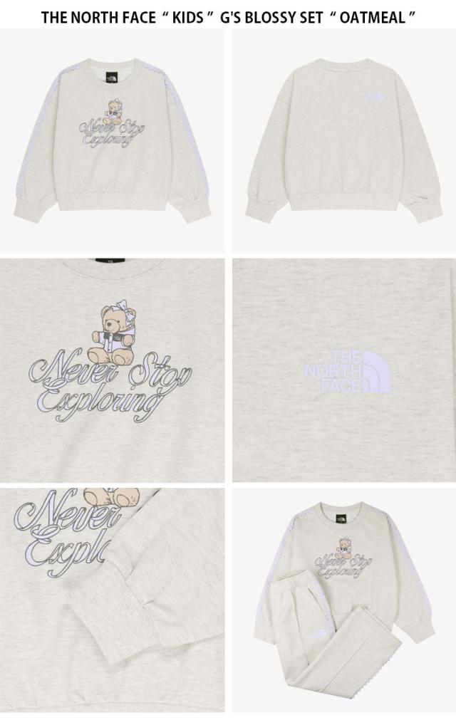 THE NORTH FACE ノースフェイス キッズ スウェット G’S BLOSSY SET スウェット 長袖 パンツ セットアップ 子供用 NM5MS04S/T/U_3