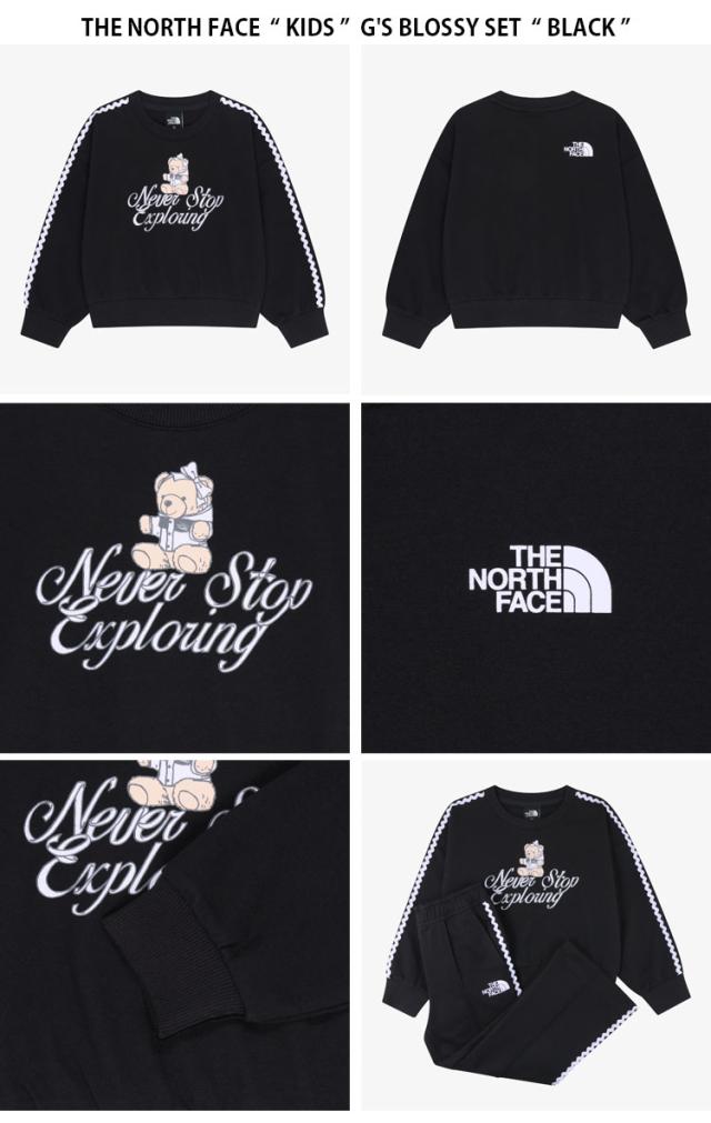 THE NORTH FACE ノースフェイス キッズ スウェット G’S BLOSSY SET スウェット 長袖 パンツ セットアップ 子供用 NM5MS04S/T/U_9
