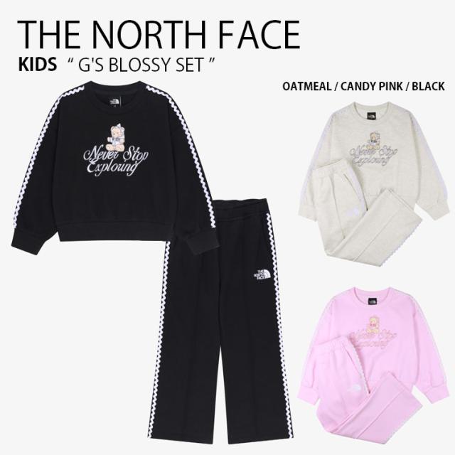 THE NORTH FACE ノースフェイス キッズ スウェット G’S BLOSSY SET スウェット 長袖 パンツ セットアップ 子供用 NM5MS04S/T/U