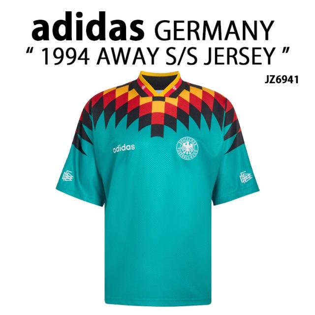 adidas アディダス 半袖 ジャージ Tシャツ GERMANY 1994 AWAY S/S JERSEY JZ6941 ドイツ代表 1994年モデル ユニフォーム ルーズフィット