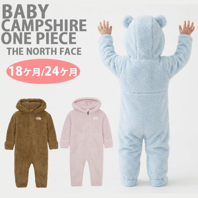 THE NORTH FACE ノースフェイス ベビー ワンピース オールインワン くま耳 BABY CAMPSHIRE ONE PIECE 赤ちゃん用 ベビー用