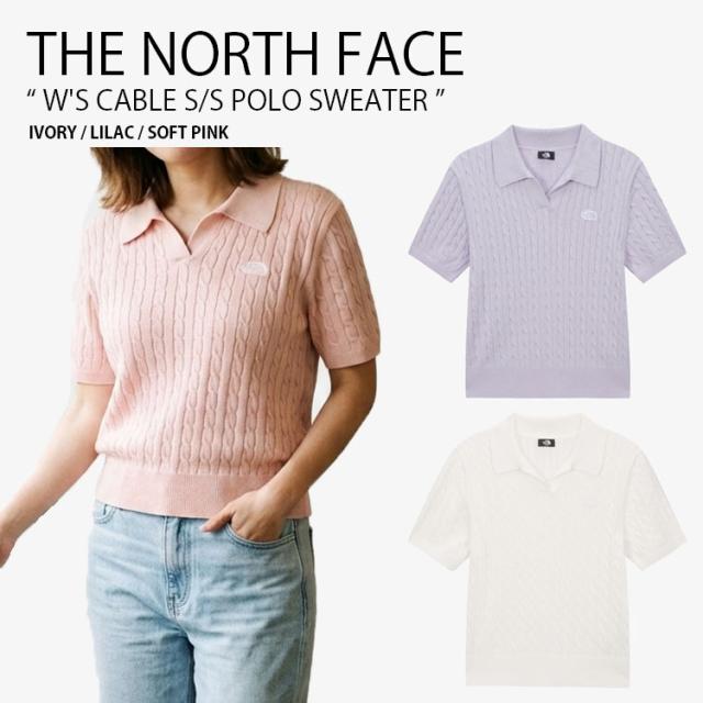 THE NORTH FACE ノースフェイス レディース サマーニット W’S CABLE S/S POLO SWEATER ウィメンズ セーター 半袖 女性用 NT7AS30A/B/C