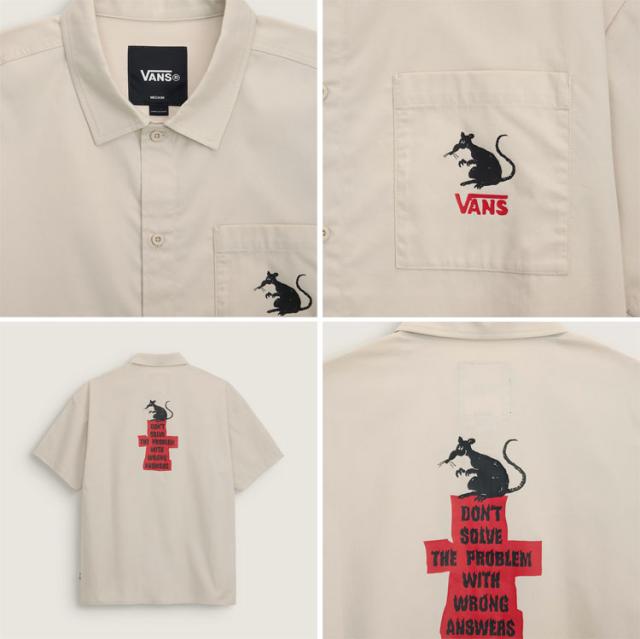 VANS バンズ 半袖シャツ SOON EASY SHIRT スーンイージーシャツ TAUPE カジュアル スケボー ストリート メンズ レディース VN000VNCEN9_3