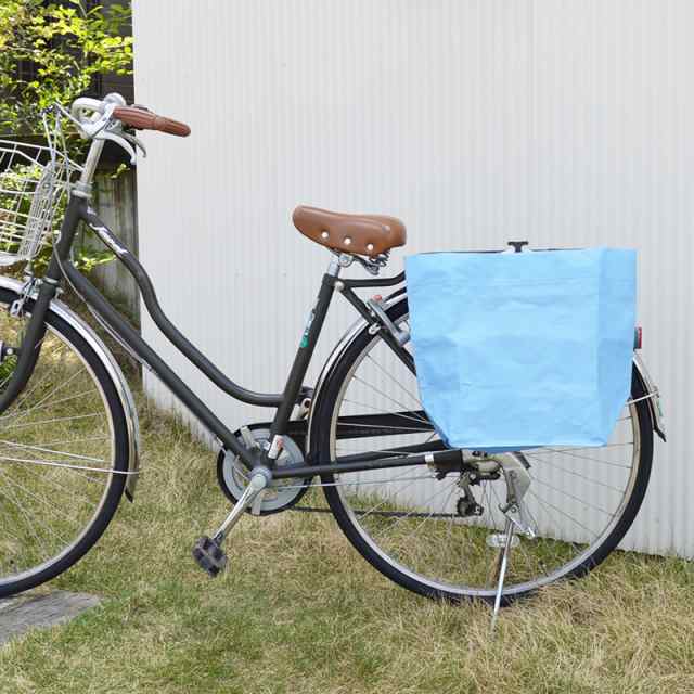 自転車用 サイドバッグ 「BIKEZAC」 ブラック ブルー グリーン パニアバッグ リアキャリア 防水 大容量 エコバッグ 折りたたみ トート  シの通販はau PAY マーケット chibito au PAY マーケット－通販サイト