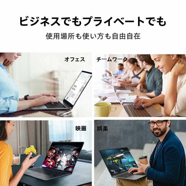 ノートパソコン Windows11 WPS搭載 タッチパネル 15.6インチFHD メモリ