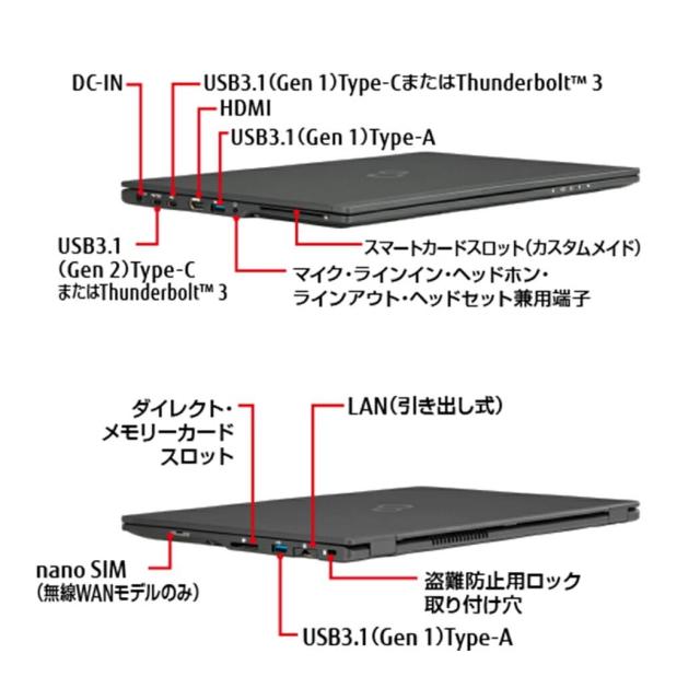 ノートパソコン 中古 Office付き LIFEBOOK U9311 第11世代 Core i5 メモリ8GB SSD256GB/512GB/1TB 黒 顔認証_4