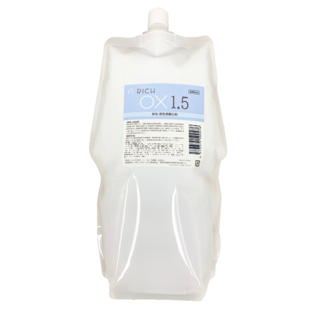 リッチ オキシ6％ 2000ml ヘアカラー2剤 選べる7種の濃度％ 3% 6% 1.5