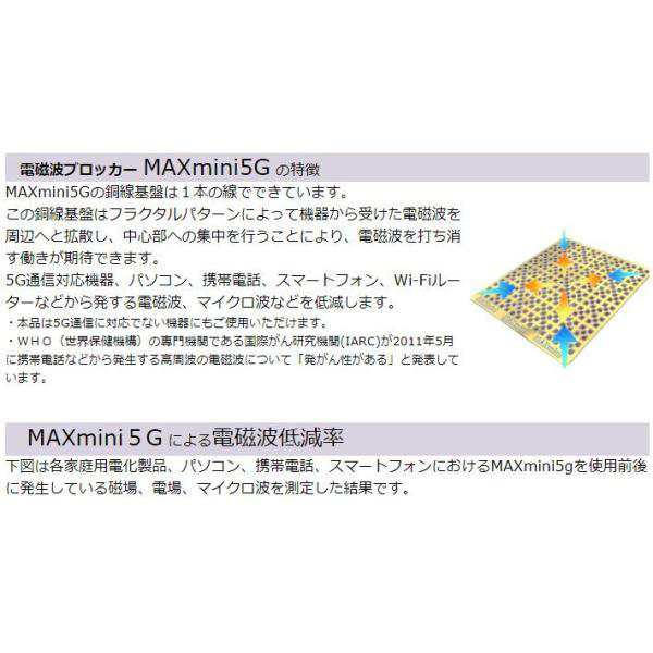 NEW 電磁波ブロッカー MAXmini5G×１１枚セット 携帯・スマホ・パソコン