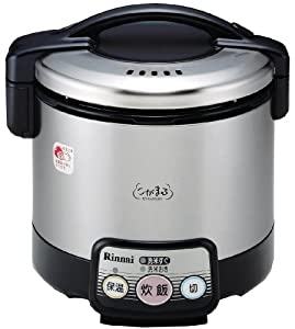 リンナイ 陰電子ジャー付き添い人屁っ放り炊飯器(都市屁っ放り12A・13A用) 【こがまる】 0.5~3.5合 黒いこと RR-035VL-13A(中古品)