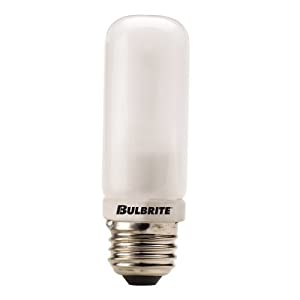 BULBRITE 2重管型ハロゲンランプ E26口金 フロスト 250W Q250FR/EDT（旧岩崎 EYE JT120V250W/E3.F 代替品）(中古品)