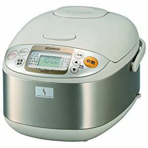 象印 炊飯器 マイコン式 5.5合 ステンレス NS-TC10-XA(中古品)