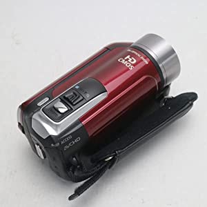 Canon フルハイビジョンビデオカメラ iVIS HF R10 レッド IVISHFR10RD (内蔵メモリ8GB)(中古品)