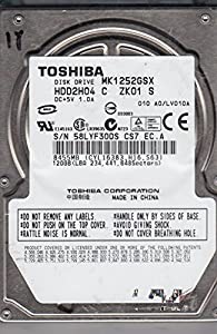 東芝 MK1252GSX 120GB 5400RPM 2.5 SATA HD CHINA(中古品)