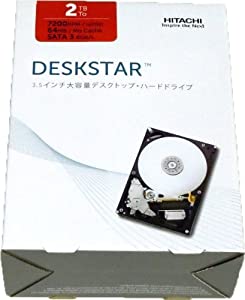 日立 HGST 3.5inch 7200rpm 2.0TB 64MB SATA 6.0Gbps 0S03191(中古品)